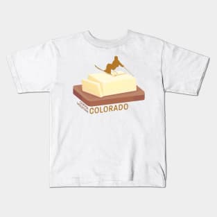 Ski Butter Carving | Copper Mountain Colorado Kids T-Shirt